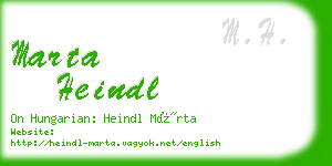 marta heindl business card